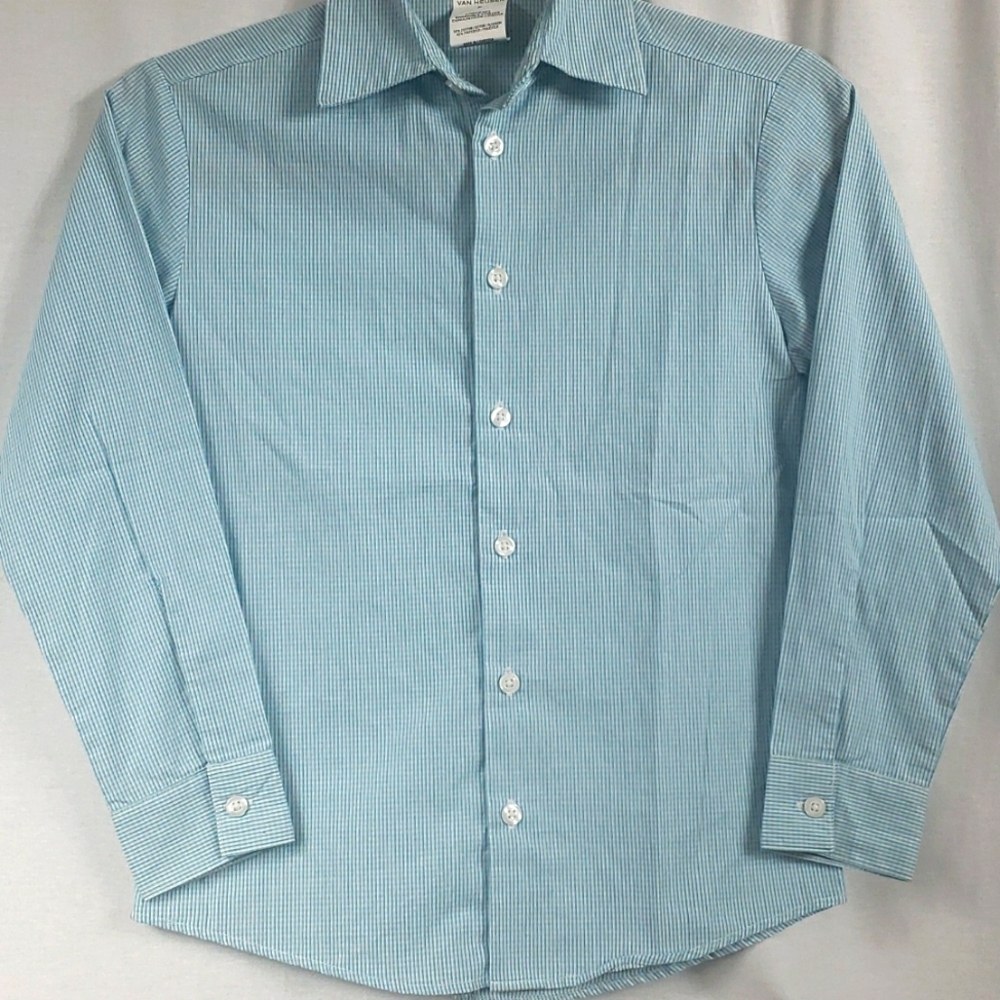 Van Heusen Boys Button Down Shirt Sz 8
